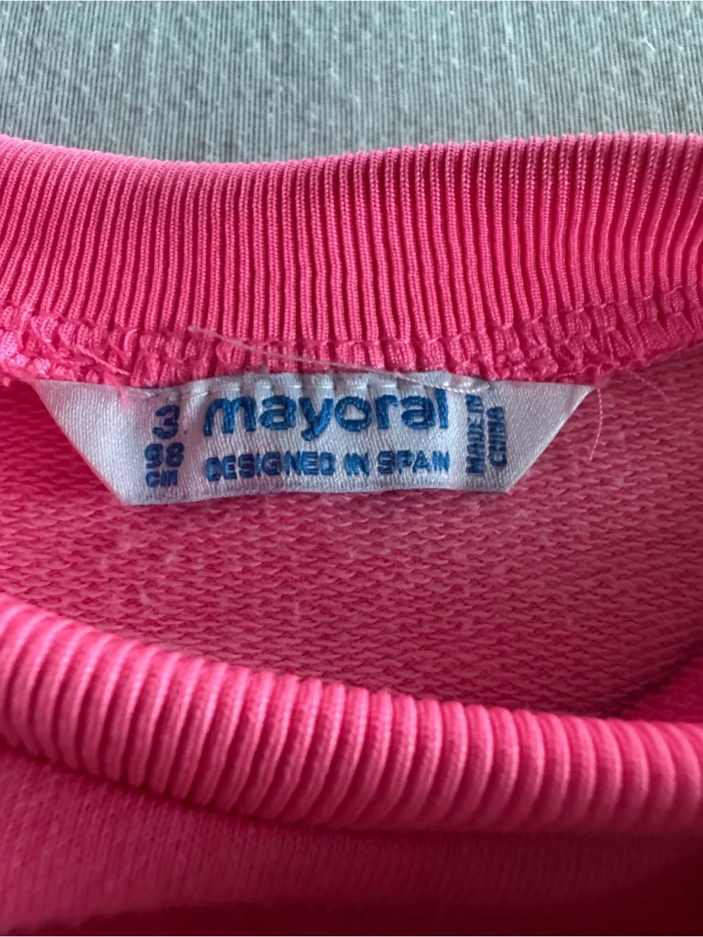 Mayoral Girls Size 3 Pink Roller Skate Graphic Sweater Sweatshirt